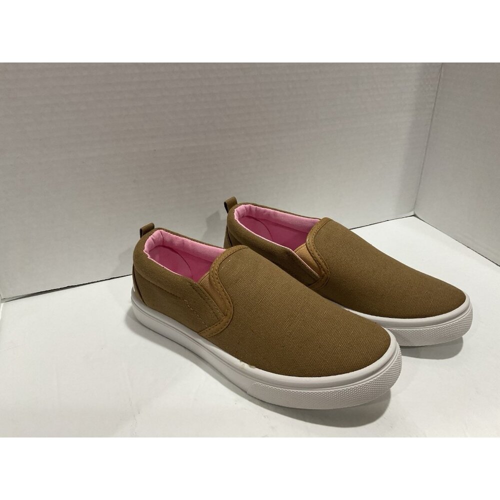 Lucky Brand Girls Slip On Shoe Cognac Brown  Size 2M